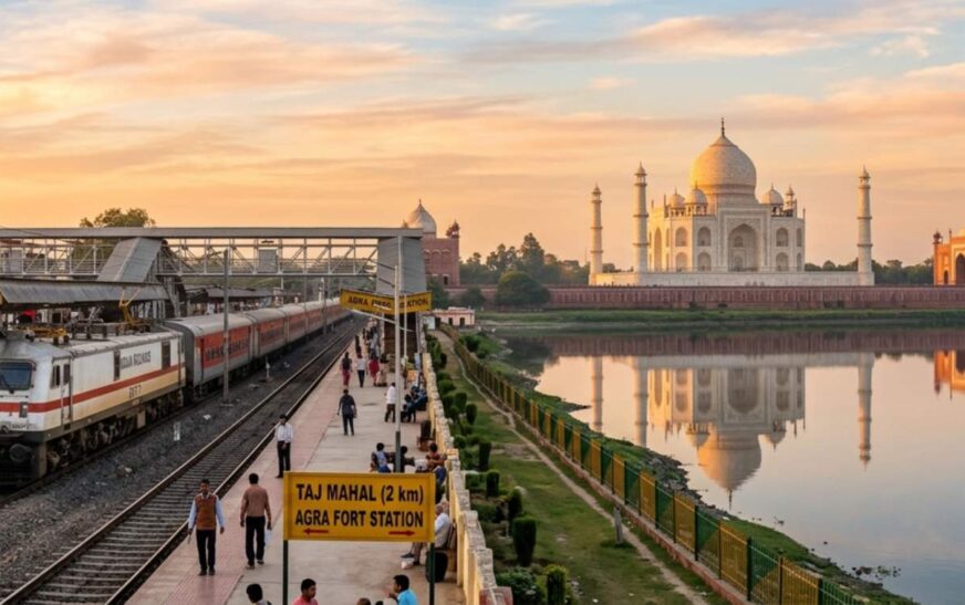 Nearest Railway Station to Taj Mahal